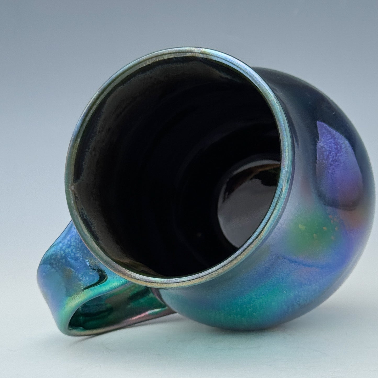 Teal and Purple Luster Mug