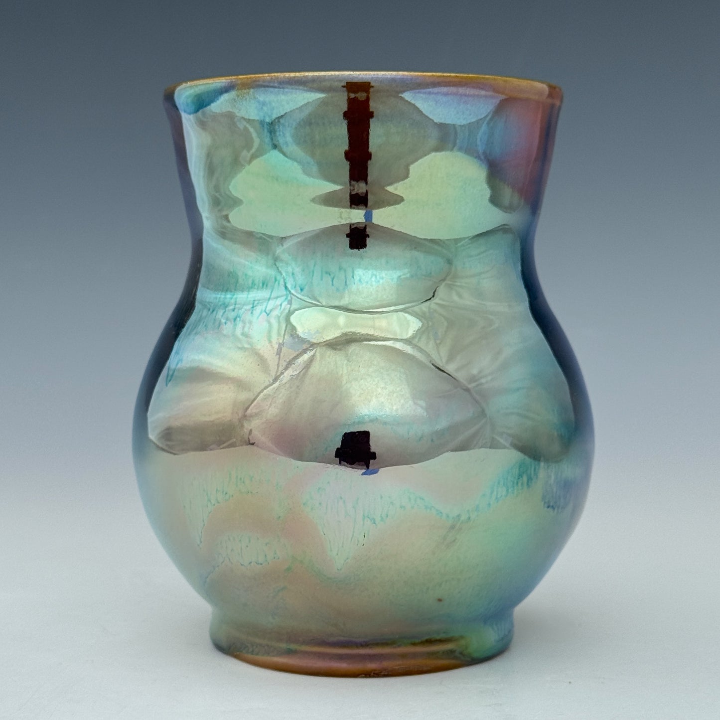 Green Mirror Luster Mug