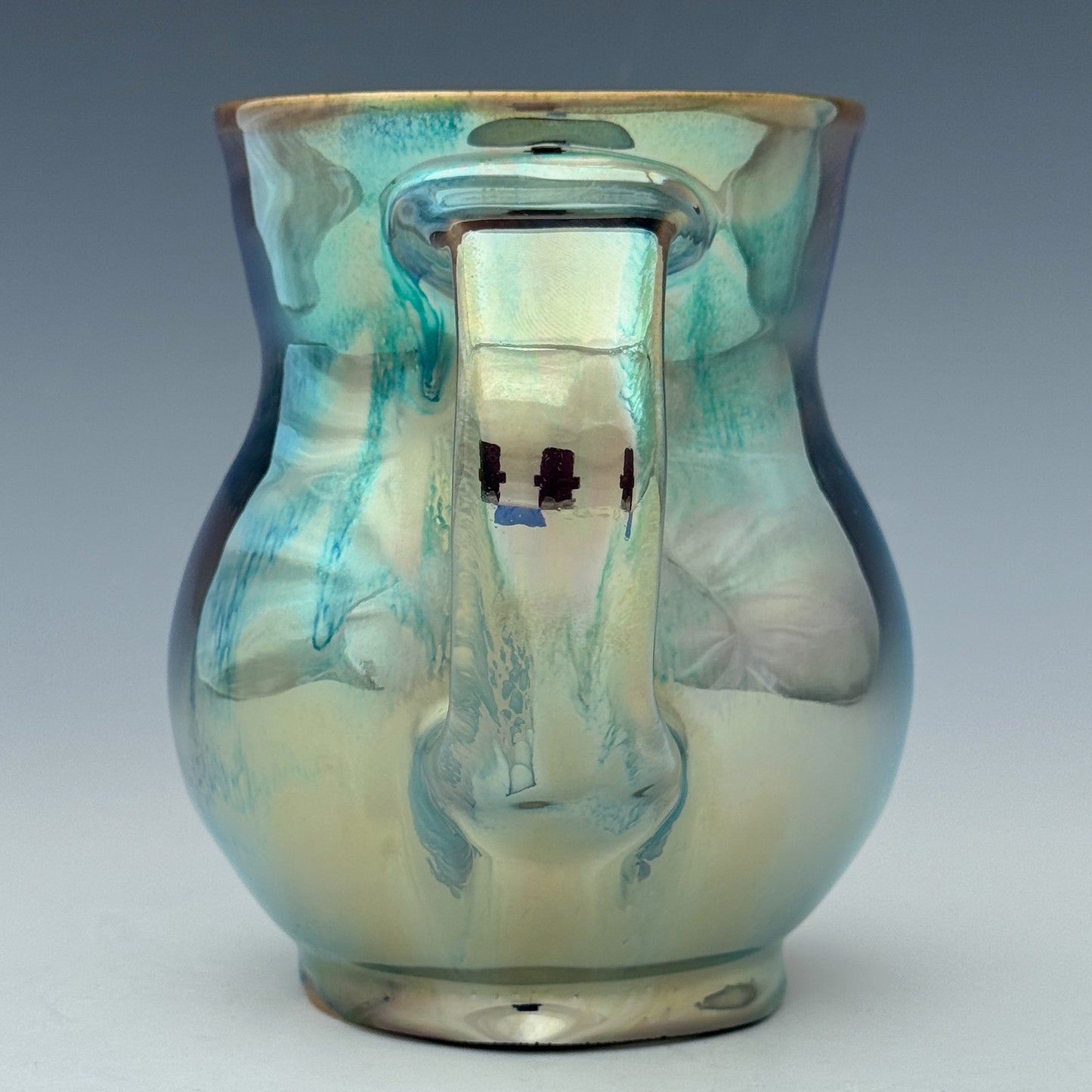 Green Mirror Luster Mug