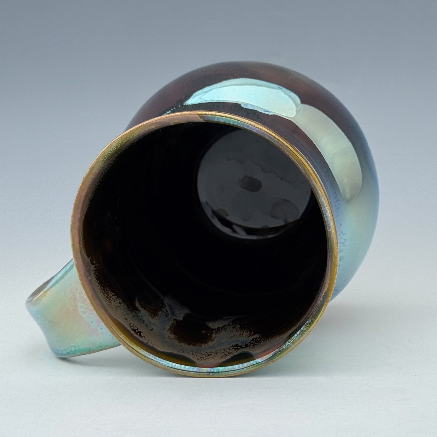 Green Mirror Luster Mug
