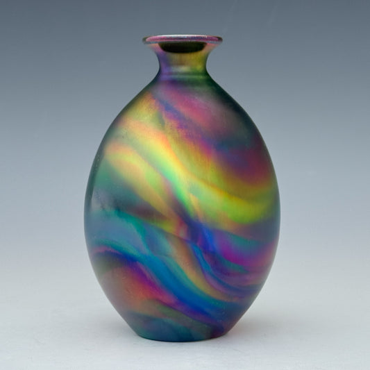 Rainbow Swirl Bud Vase