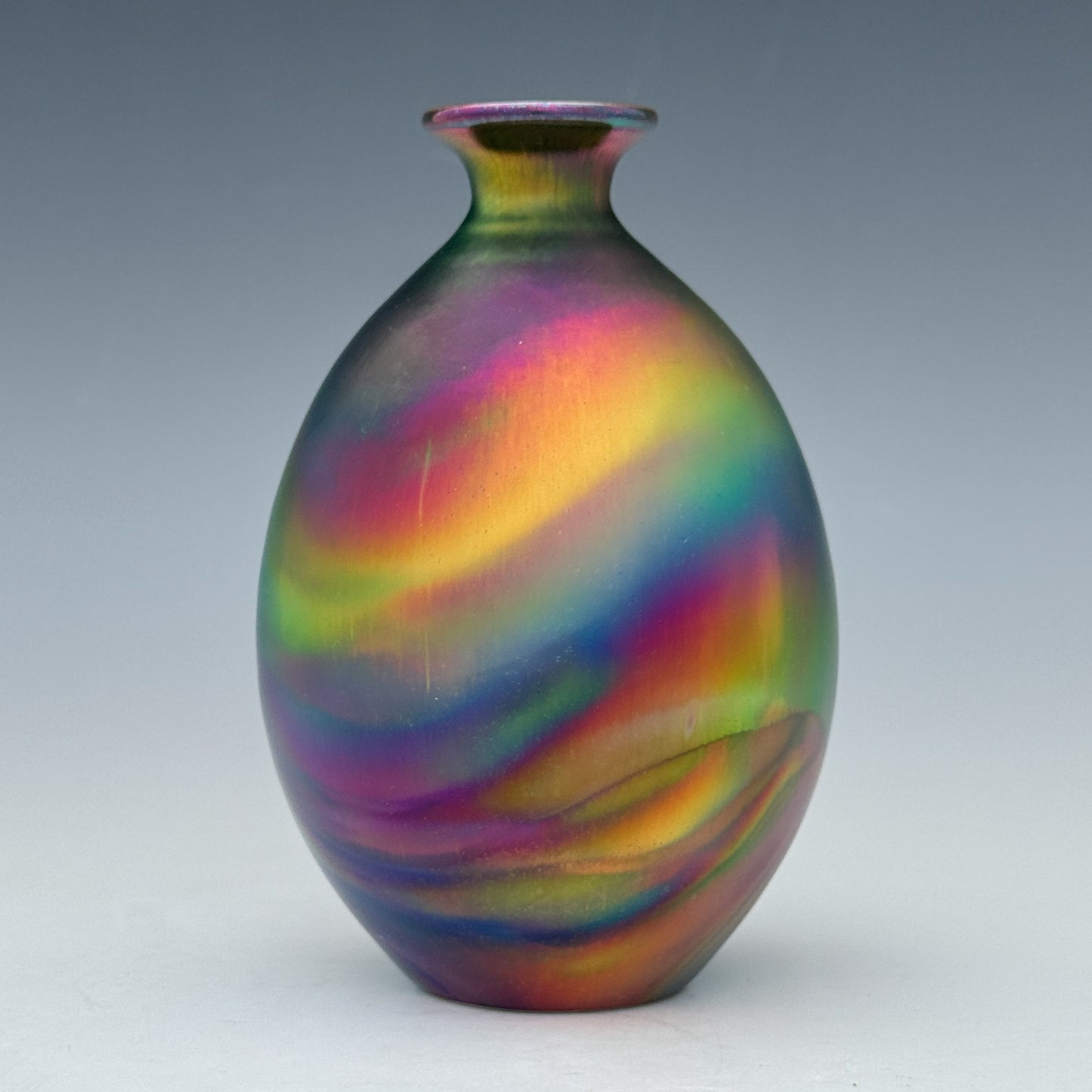 Rainbow Swirl Bud Vase