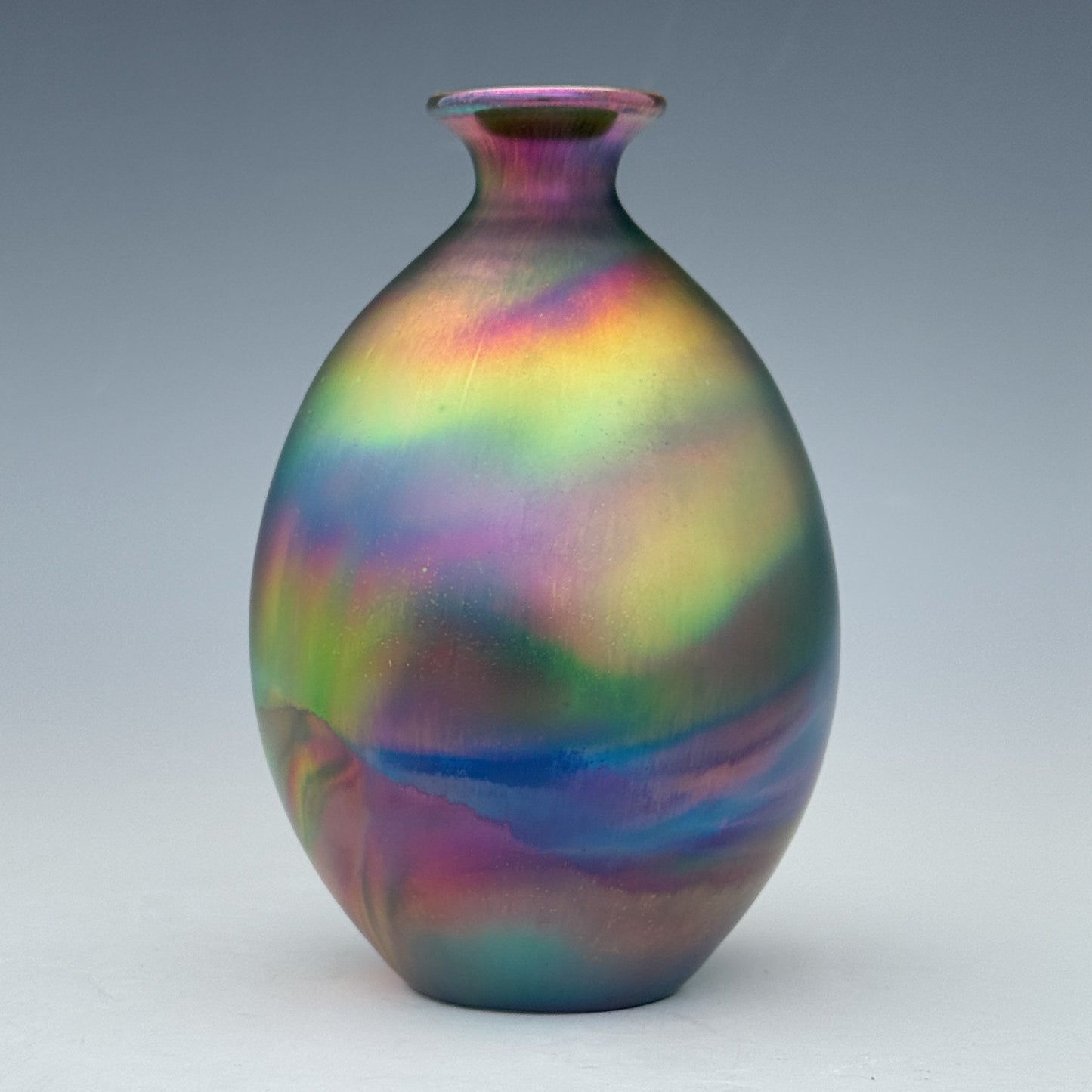 Rainbow Swirl Bud Vase