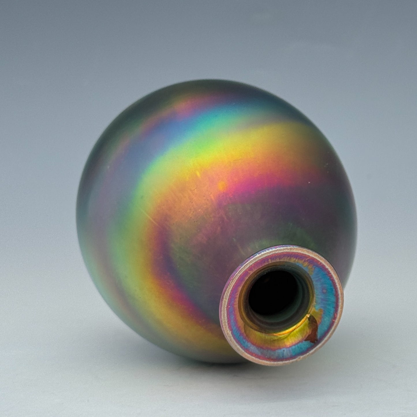 Rainbow Swirl Bud Vase