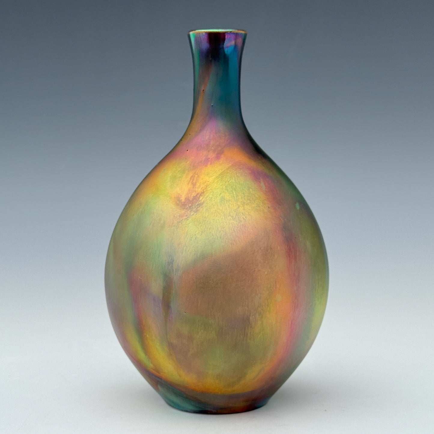 Rainbow Flame Bud Vase