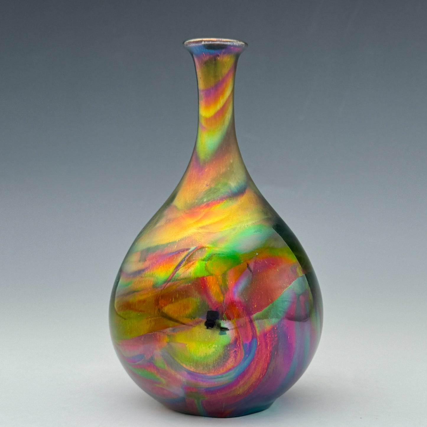 Bright Rainbow Luster Vase