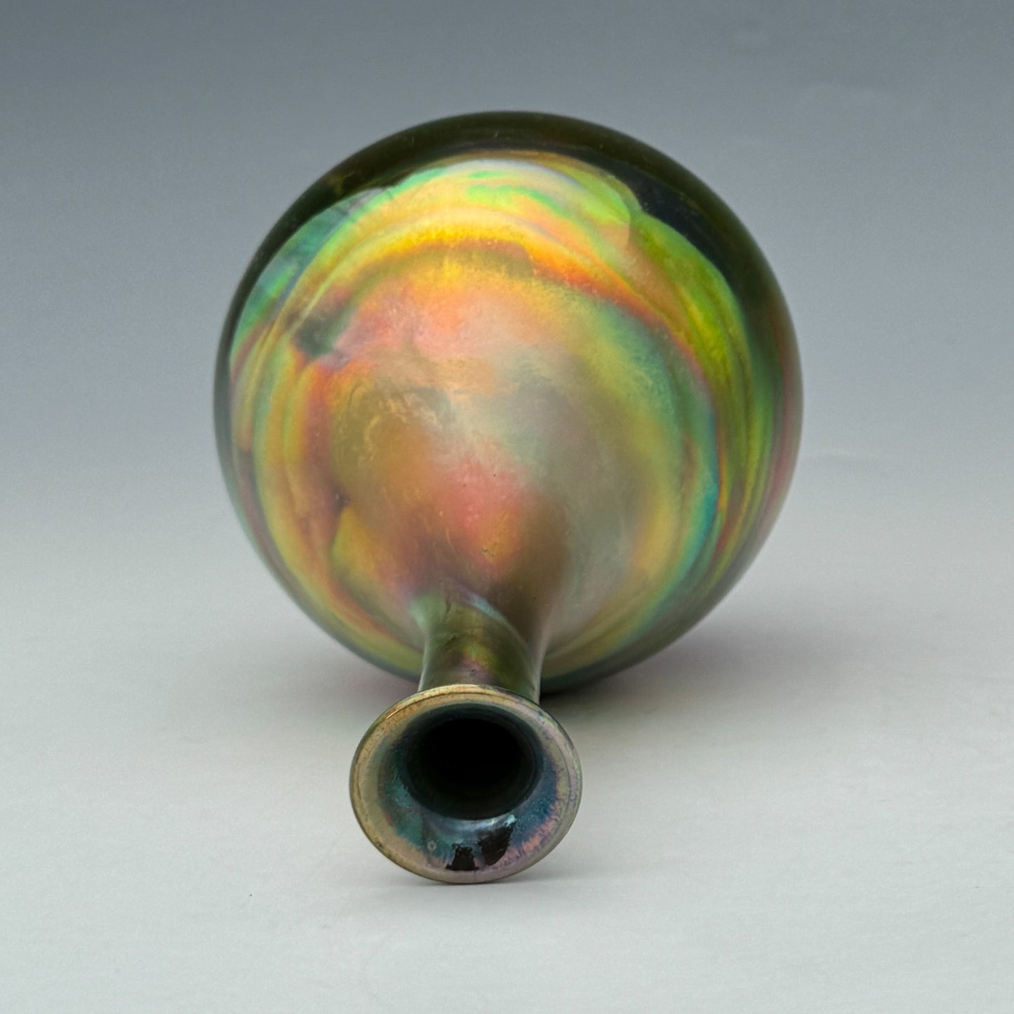 Bright Rainbow Luster Vase